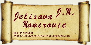 Jelisava Momirović vizit kartica